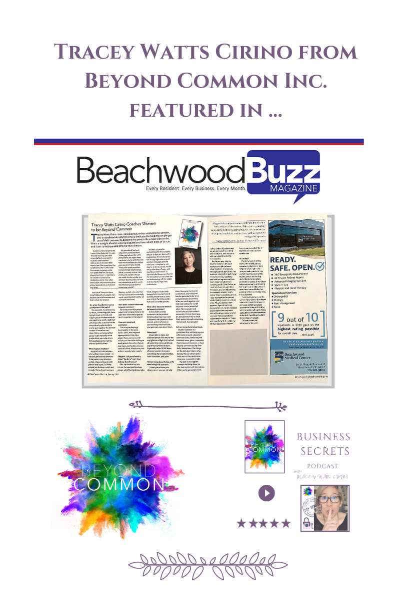 Tracey Watts Cirino Beachwood Buzz Article Feature