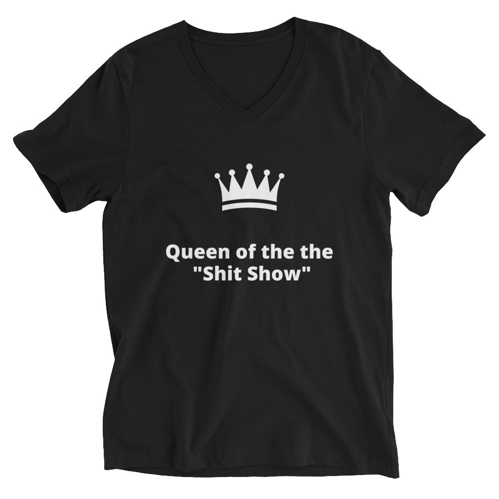 Queen of the S_ Show Unisex Short Sleeve V-Neck T-Shirt