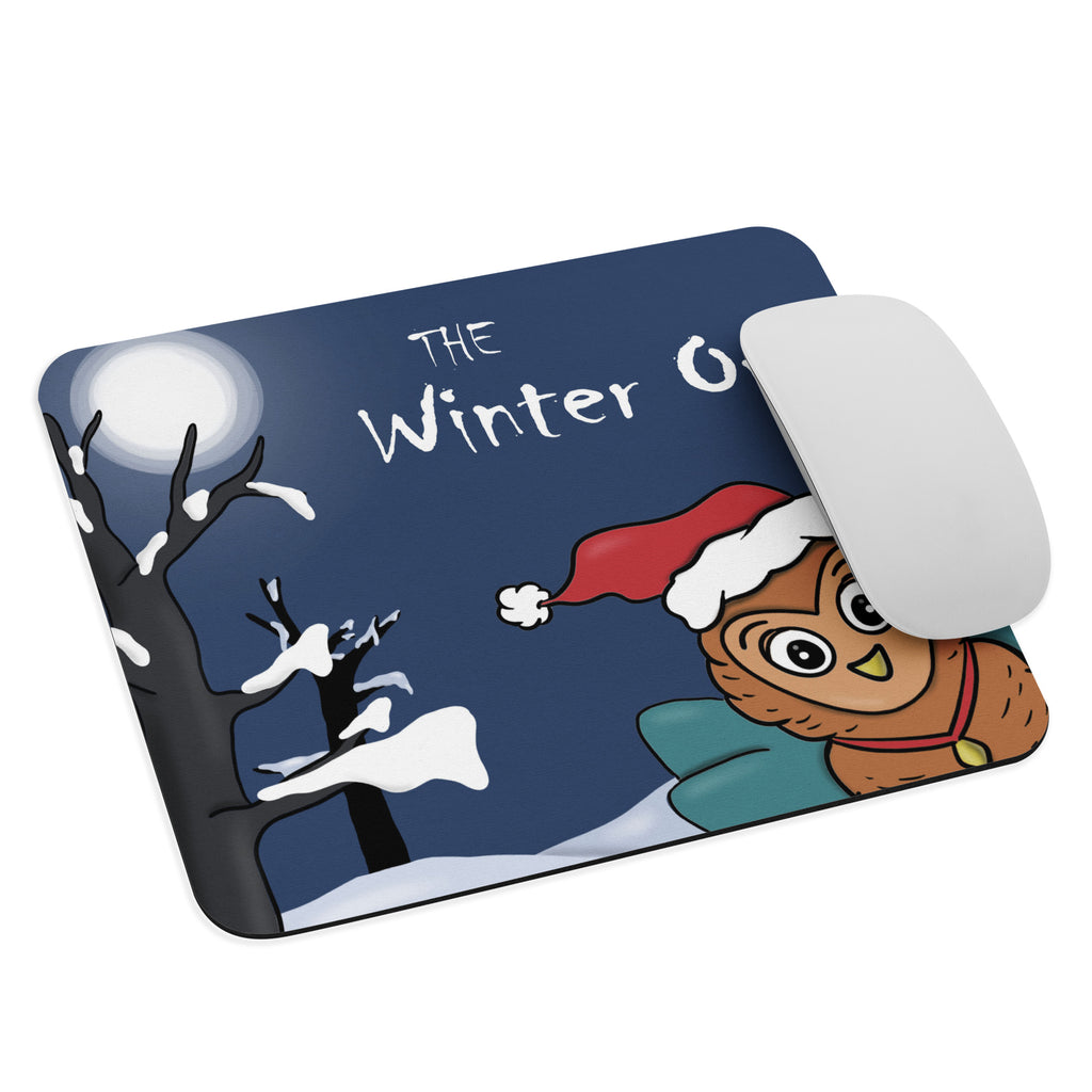 Winter Owl Mouse pad
