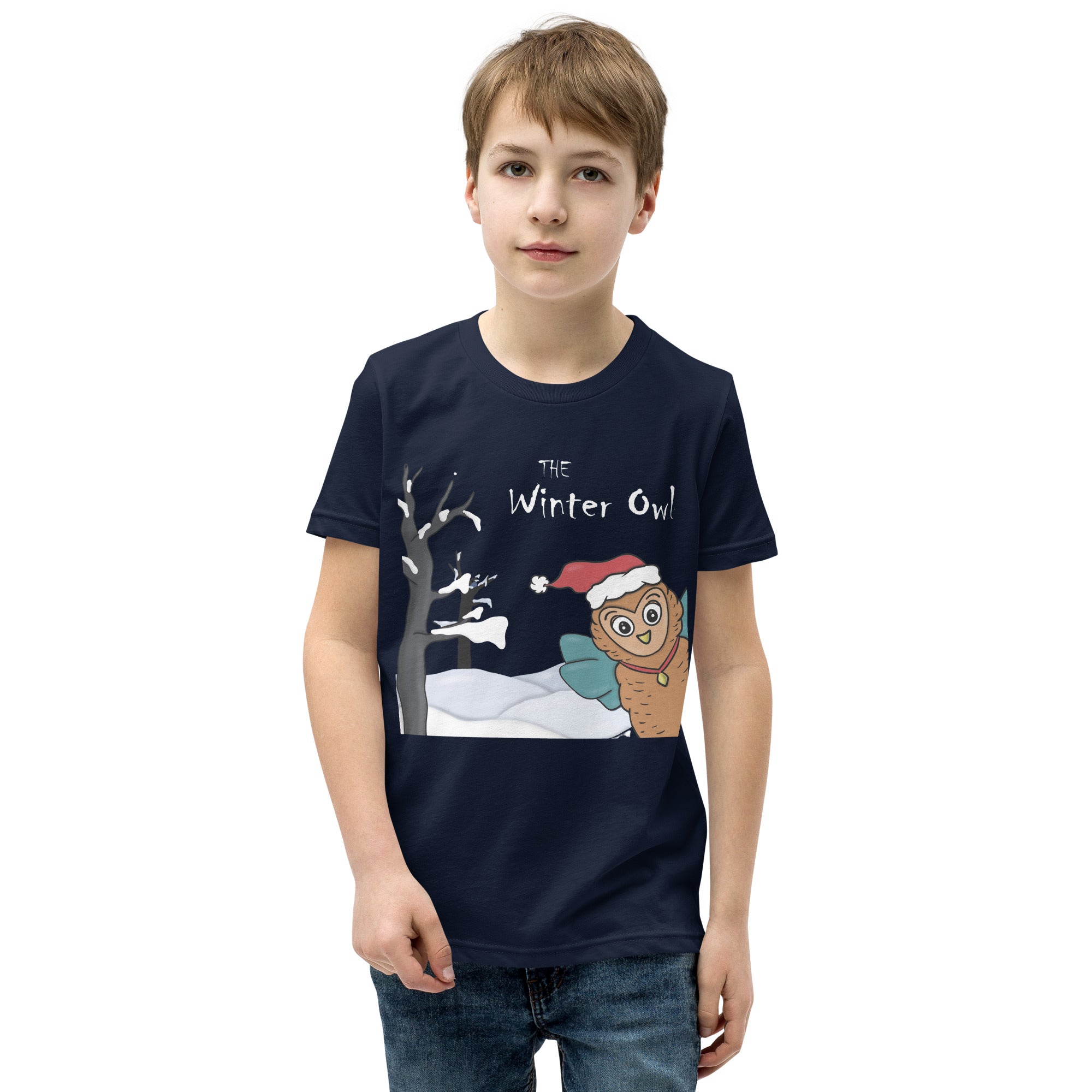 Winter Owl Youth Short Sleeve T-Shirt