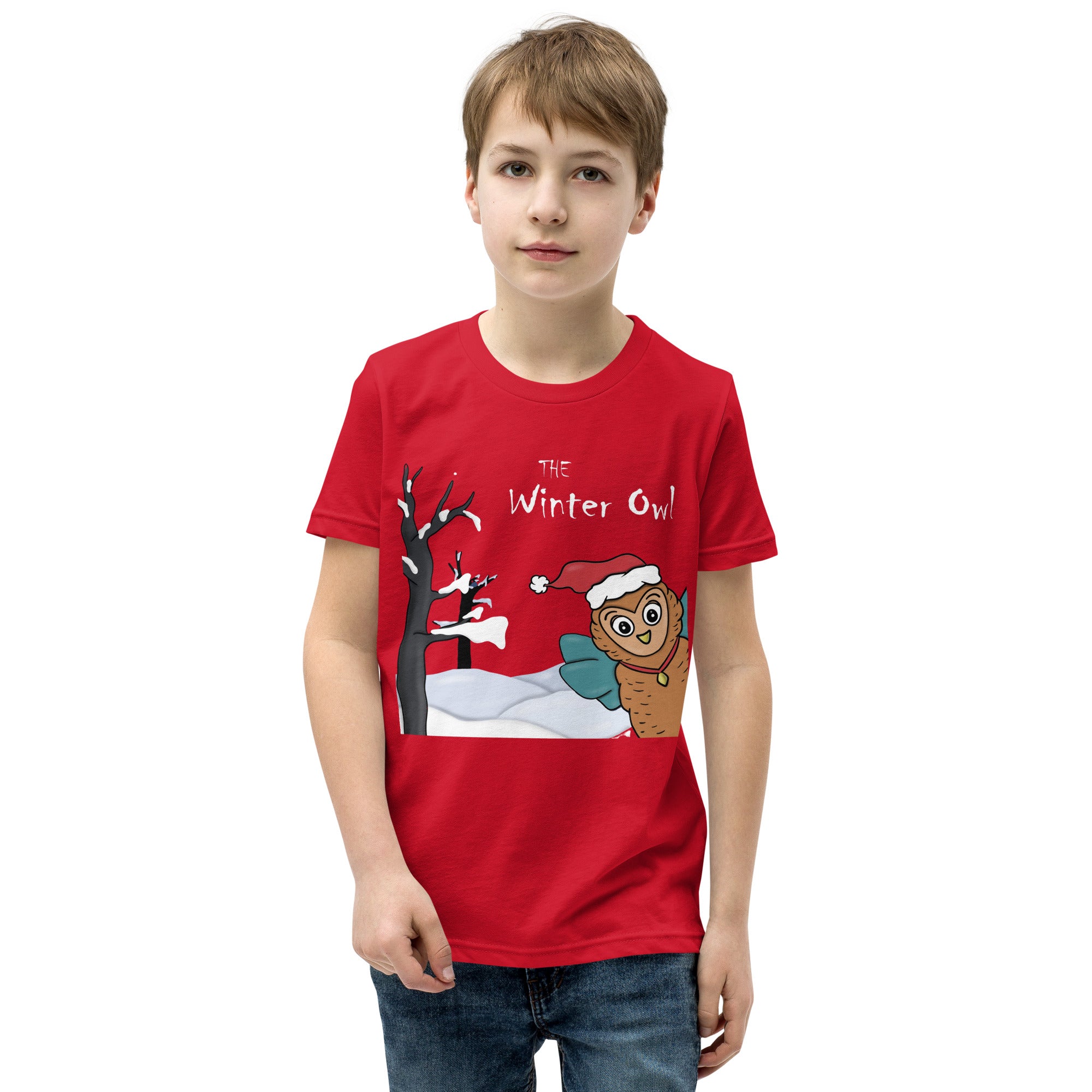 Winter Owl Youth Short Sleeve T-Shirt